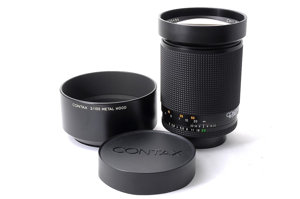 ALMOSY UNUSED TOP MINT】CONTAX Carl Zeiss Planar 135mm F2 T