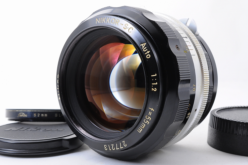 NEAR MINT】NIKON Non AI NIKKOR S.C Auto 55mm F/1.2 MF Lens +