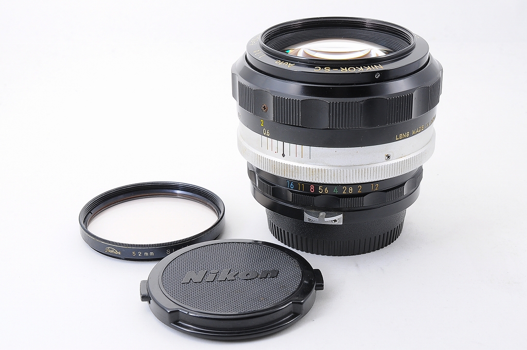 NEAR MINT】NIKON Non AI NIKKOR S.C Auto 55mm F/1.2 MF Lens +