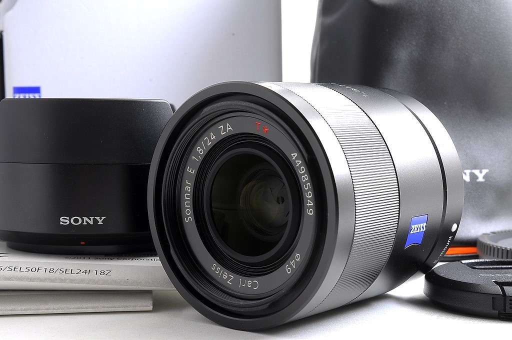 ALMOST UNUSED IN BOX】SONY Sonnar T* E 24mm F1.8 ZA
