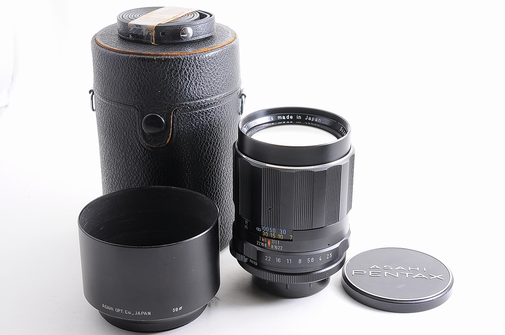TOP MINT】PENTAX Super Takumar 135mm F/2.5 MF Lens + Metal Hood