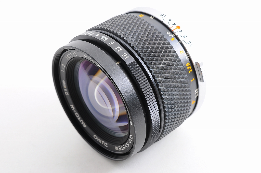 MINT IN BOX】OLYMPUS OM-SYSTEM ZUIKO AUTO-W 21mm F/2 MF Lens JAPAN